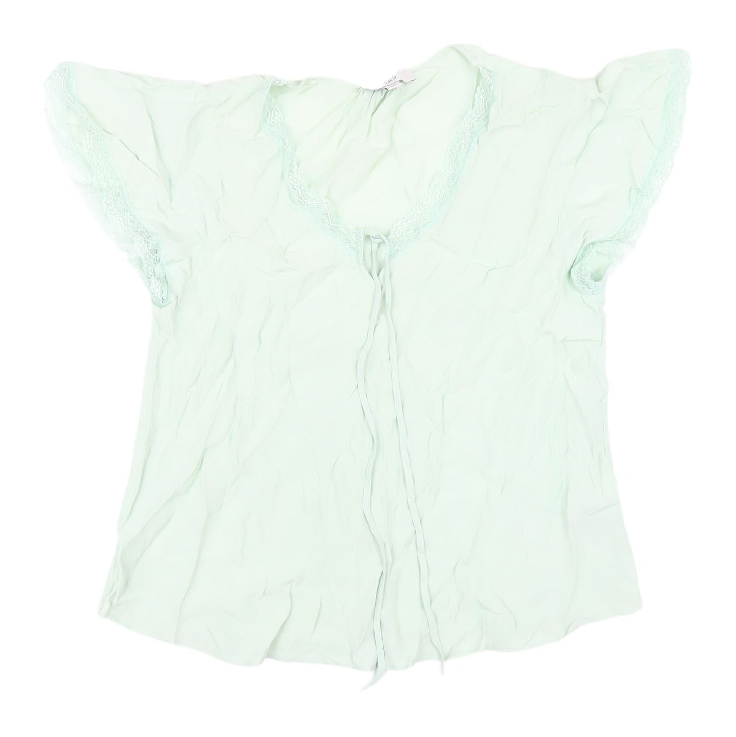 Marks and Spencer Women's Green Blouse, Size 8