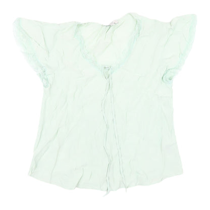 Marks & Spencer Women's Green Blouse, Size 8