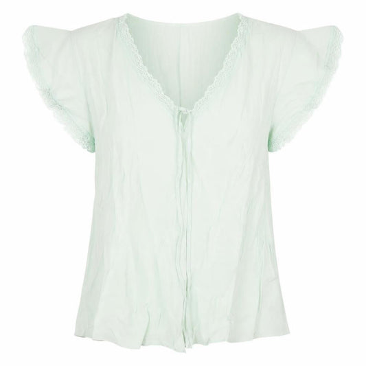 Marks and Spencer Women's Green Blouse, Size 8