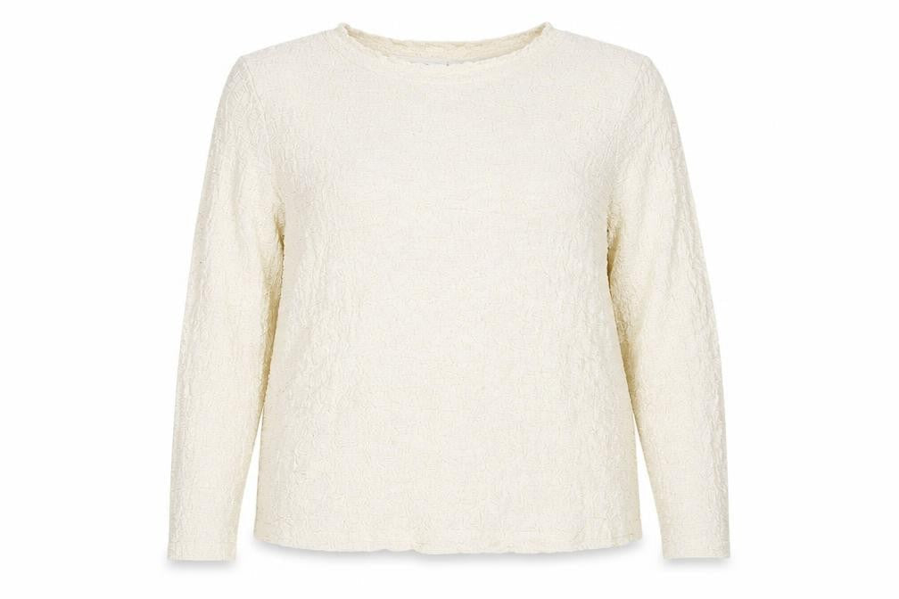 Marks & Spencer Ivory Women's Top, Long Sleeve, Size 20