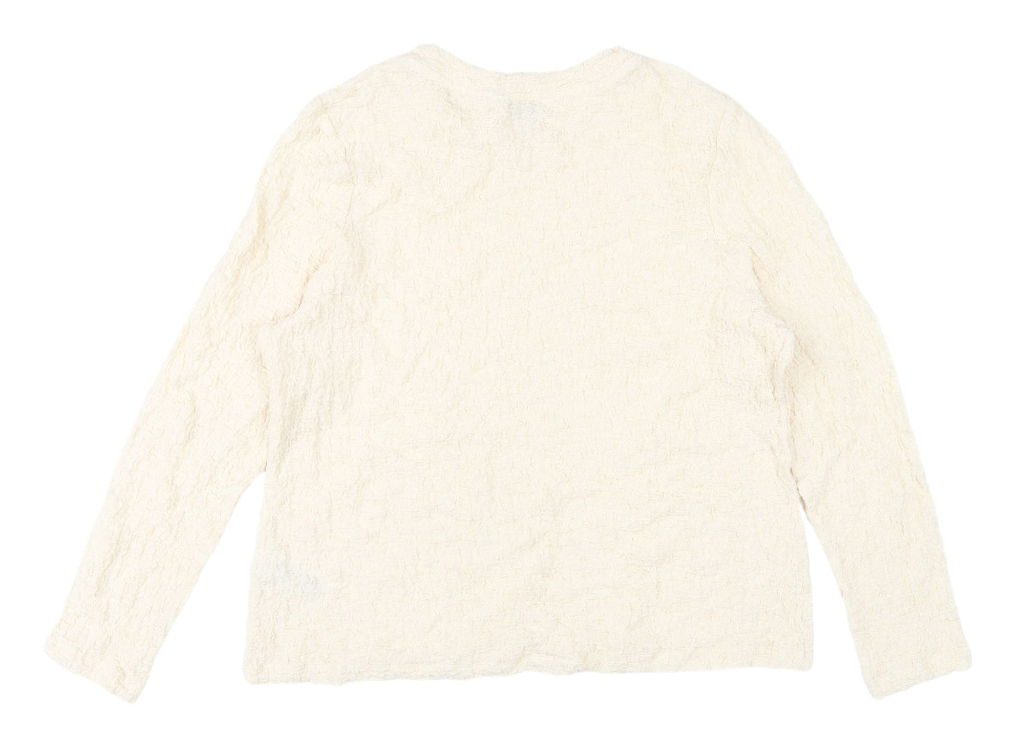 Marks & Spencer Ivory Women's Top, Long Sleeve, Size 20