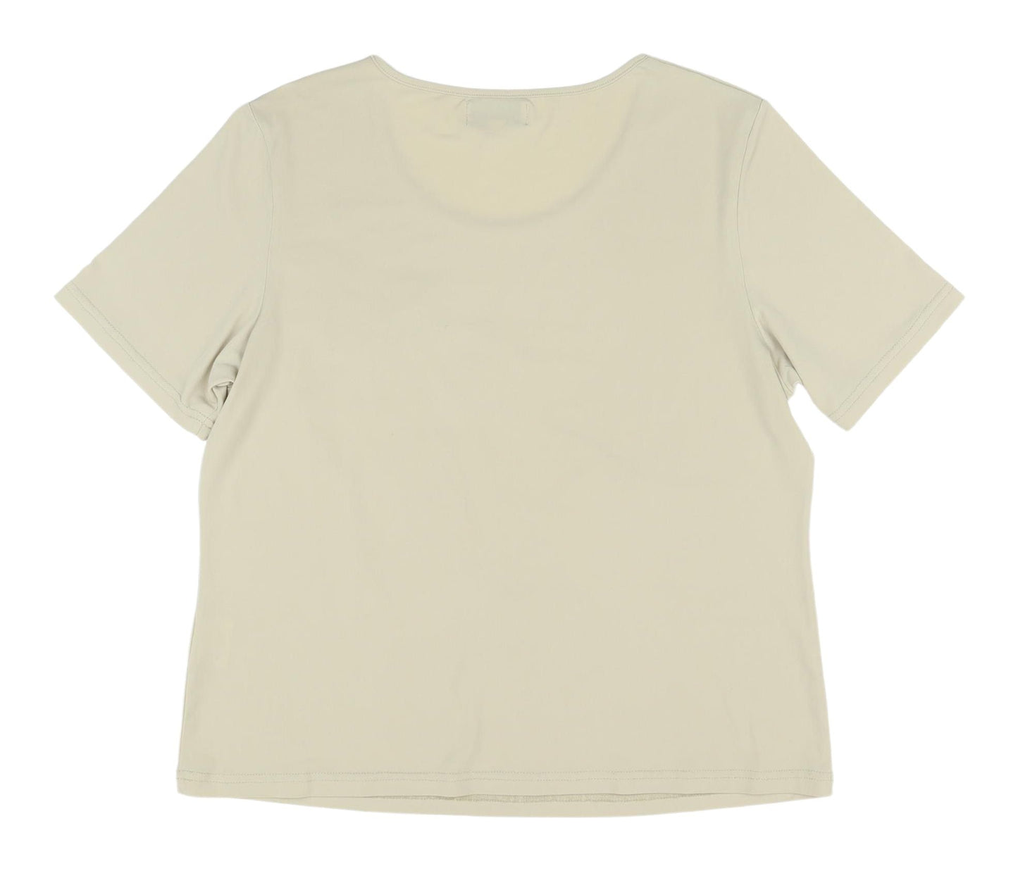 Anne Smith Women's Beige Floral T-Shirt, M, Casual Style