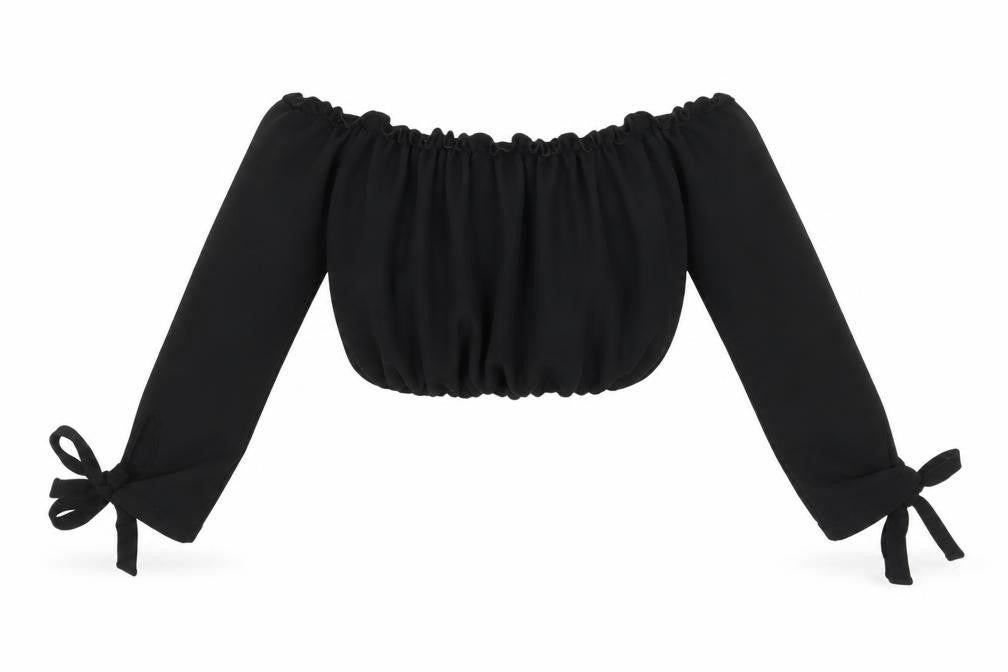 New Look Women's Black Off Shoulder Top Size 10