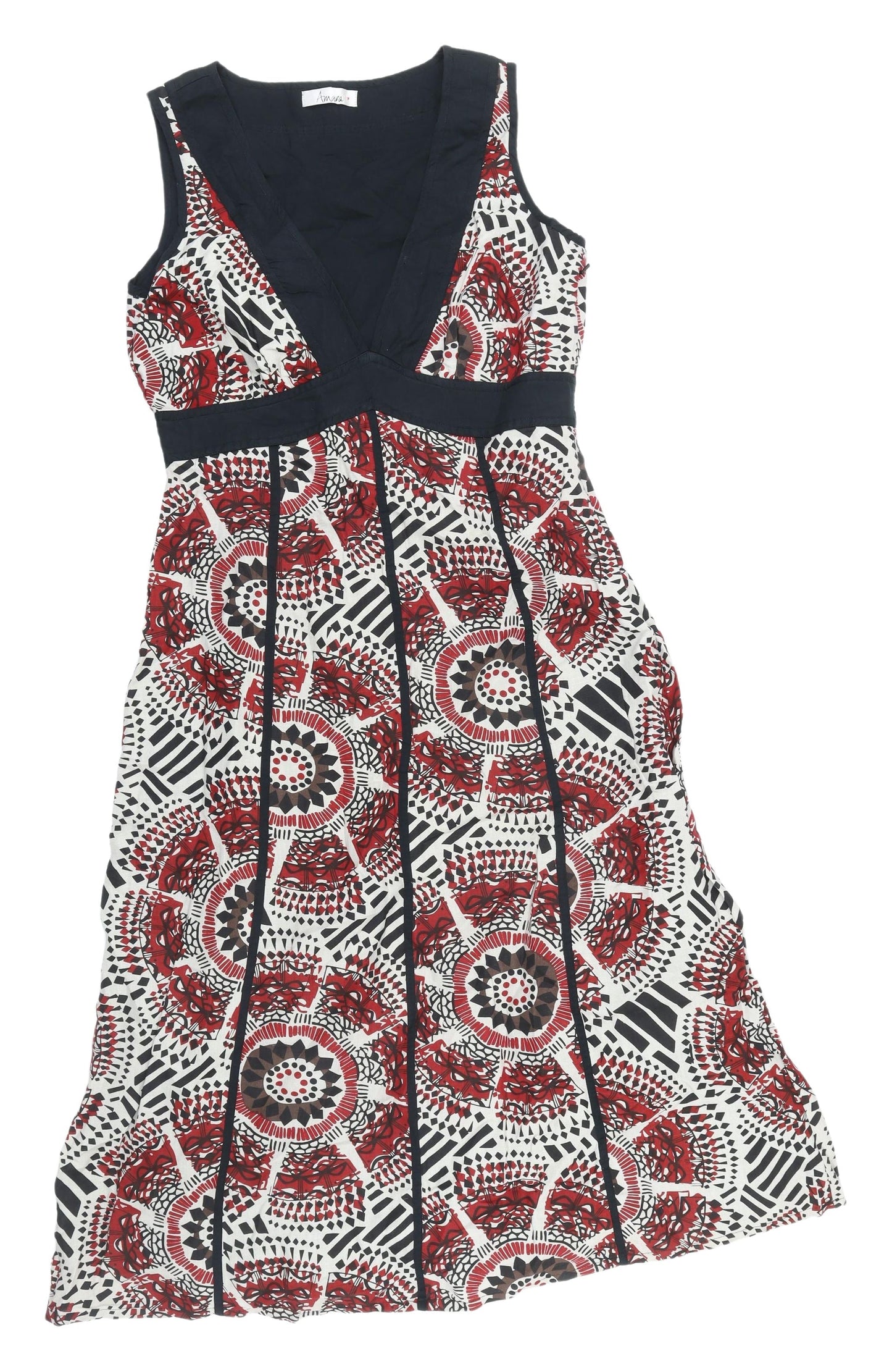 Amara Women's Multicoloured Geometric Dress - UK 14