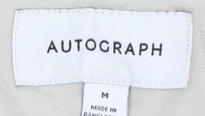 Autograph Womens Beige Button-Up Shirt M Comfortable