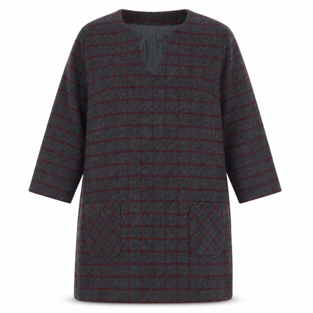 East Women's Multicoloured Check Shift Dress Size 16