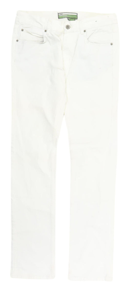 Topman Men's White Skinny Jeans Size L