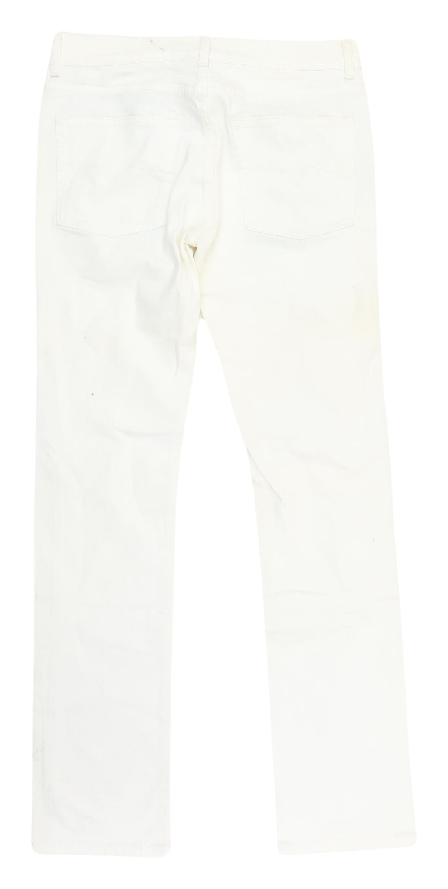 Topman Men's White Skinny Jeans Size L