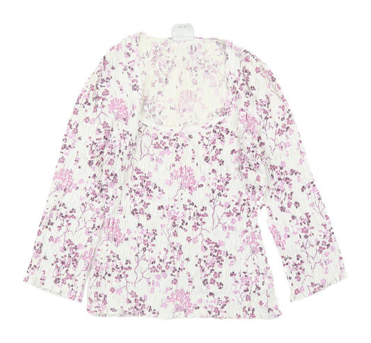 Next Women's Multicoloured Floral Blouse, Size 10