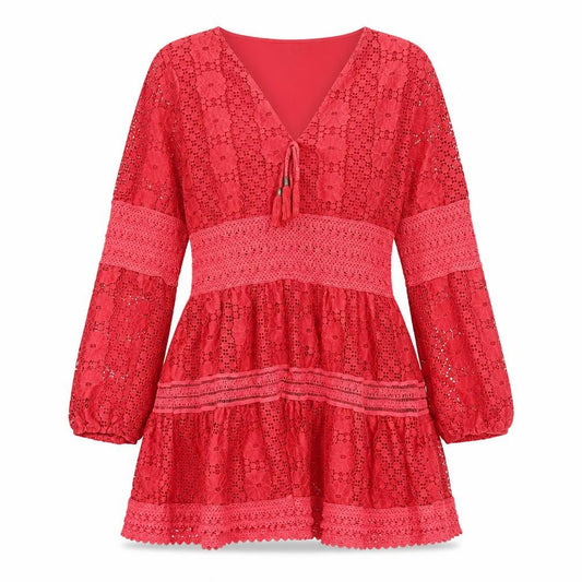 Joe Browns Red Lace Short A-Line Dress, Size 10