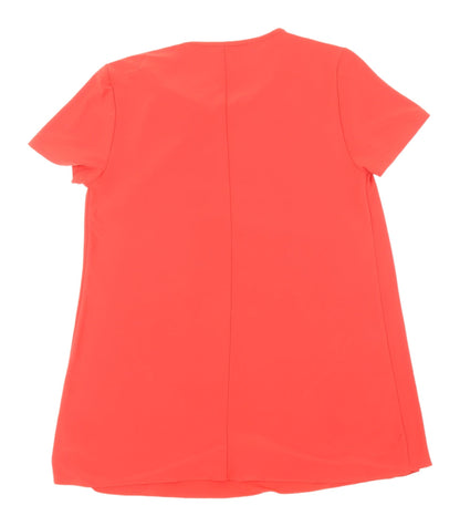 Nina Leonard Women's Red Tunic Blouse M
