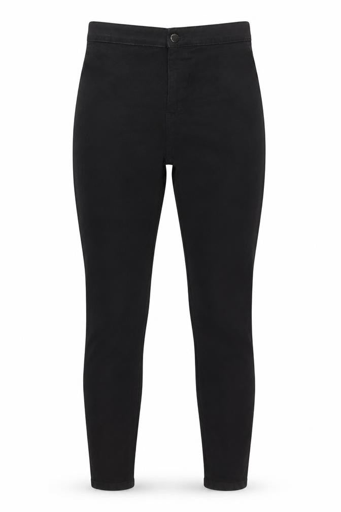 Topshop Women's Black Skinny Jeans - Size L, Dark Wash