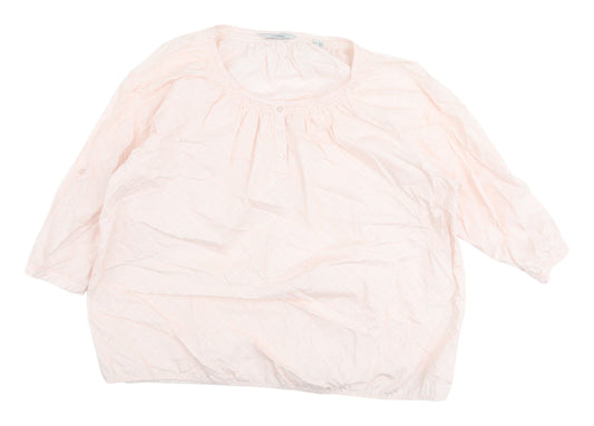 Tchibo Women's Pink Cotton Blouse Size 20