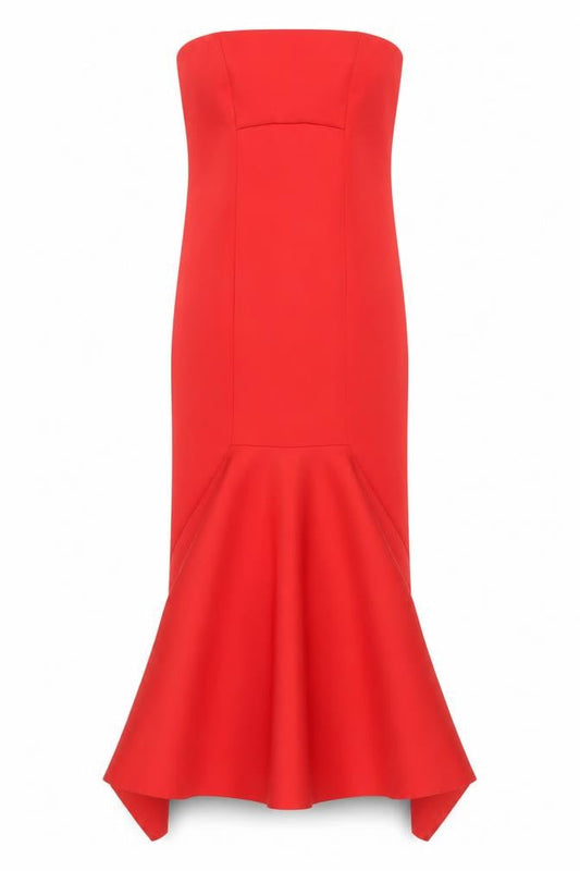 River Island Women's Red Mermaid Dress, Size 10