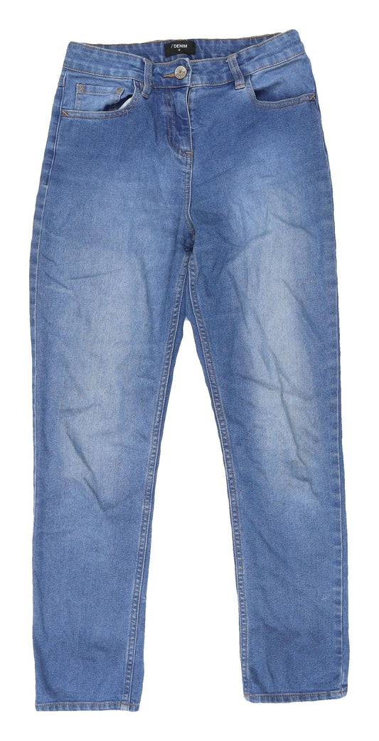 Denim Women's Blue Straight Leg Cotton Denim Jeans Size 12