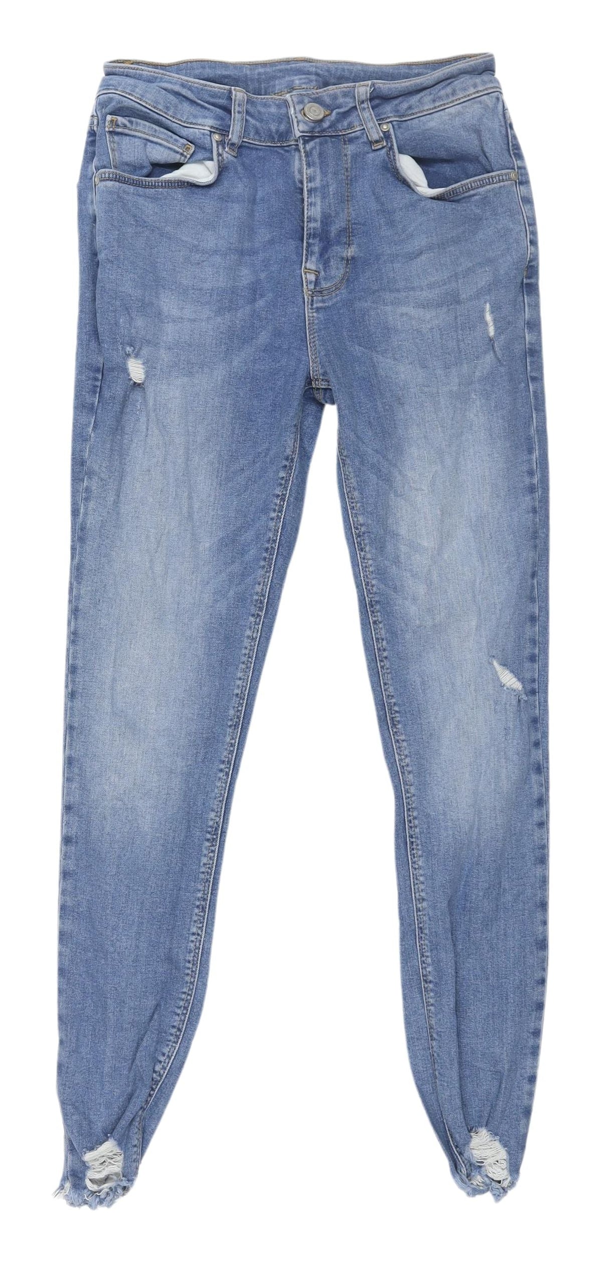 ASOS Blue Skinny Women’s Jeans - L, Distressed, Slim Fit