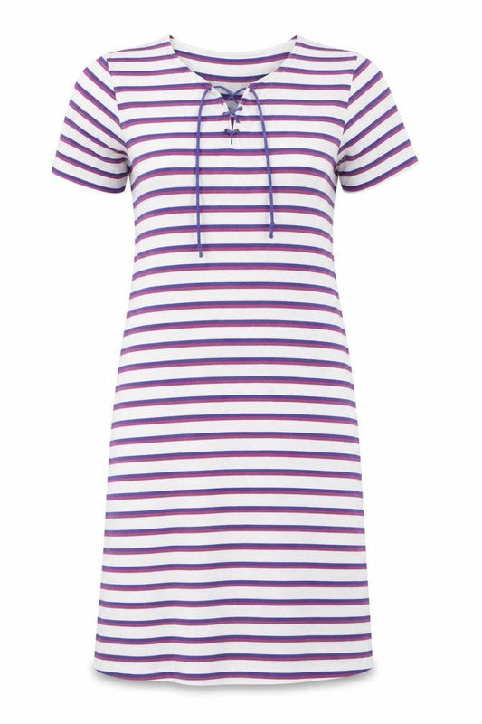 Parigi Women’s Multicoloured Striped T-Shirt Dress S