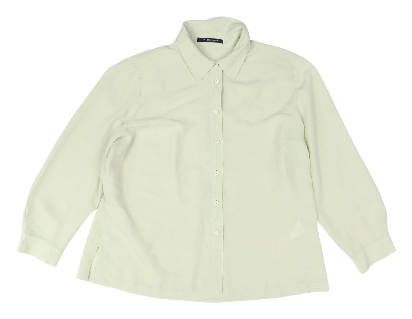 Windsmoor Women's Ivory Blouse Size 18, Classic Button-Up