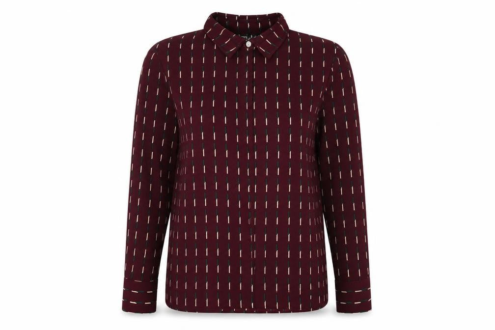 Rant & Rave Women's Red Geometric Blouse Size 12