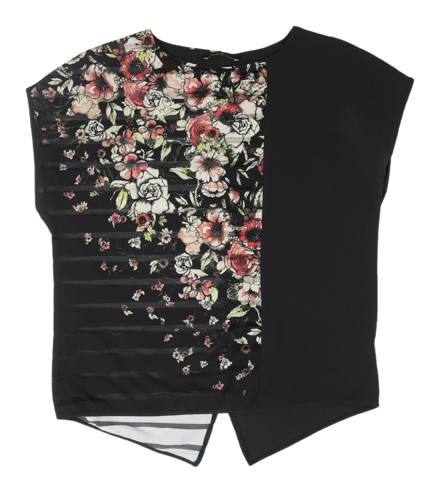 Next Women's Floral Black Blouse, Size 10