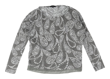 Next Women's Grey Paisley Pullover Jumper Size 8