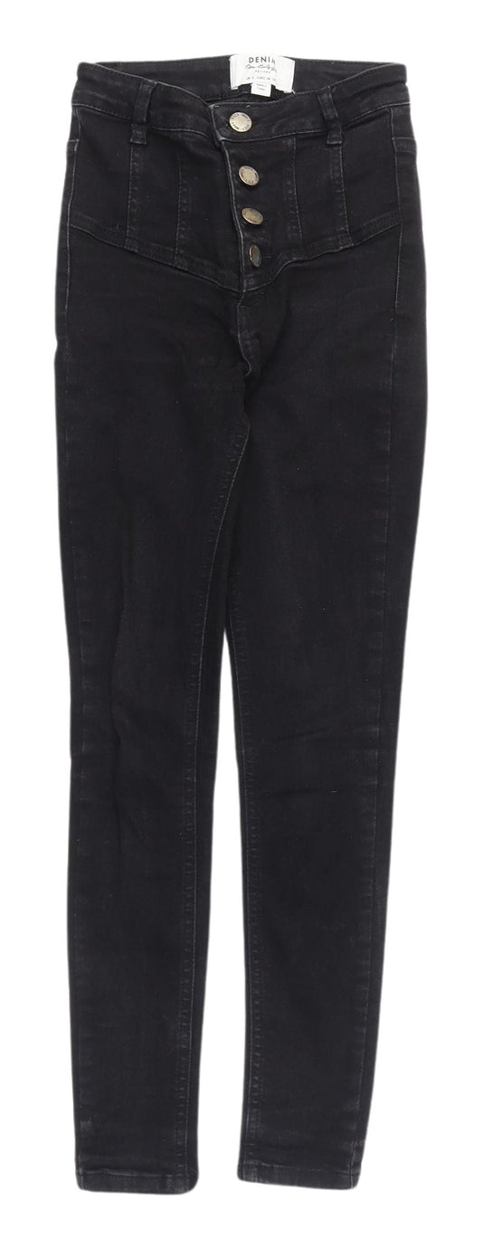 Miss Selfridge Women's Black Skinny Jeans Size 6