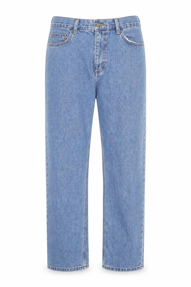 Marks & Spencer Men's Blue Straight-Leg Jeans