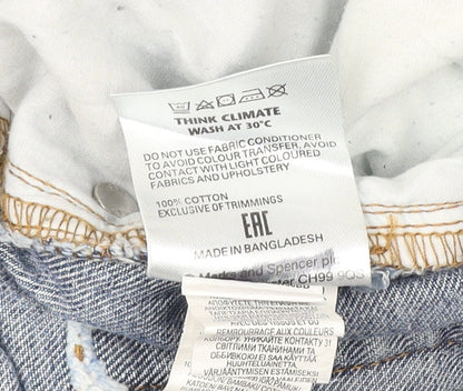 Marks & Spencer Men's Blue Straight-Leg Jeans