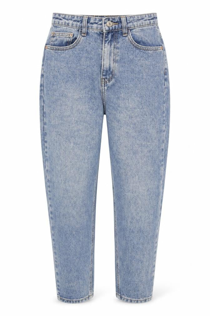 PRETTYLITTLETHING Women's Blue Mom Jeans, Size 6