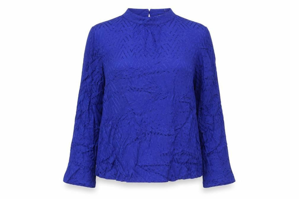 Marks & Spencer Women's Blue Viscose Blouse UK 16