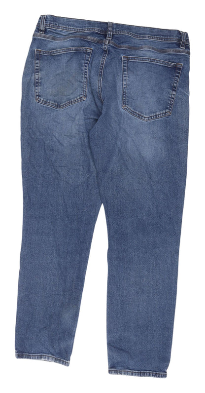 F&F Men's Blue Slim Denim Jeans Size L