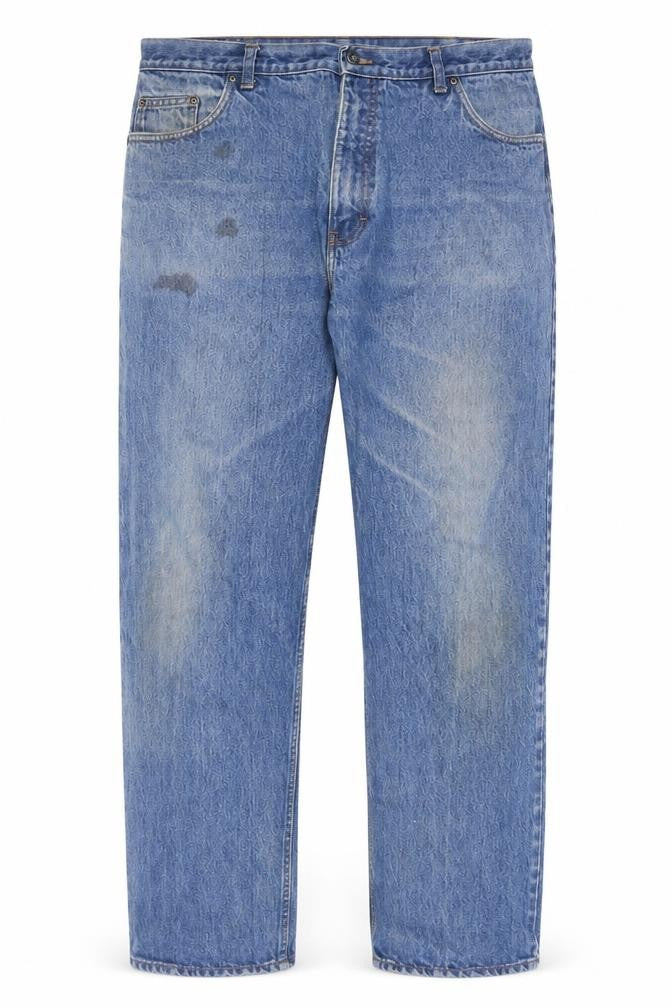 Marks & Spencer Men's Blue Straight Jeans, Size 40