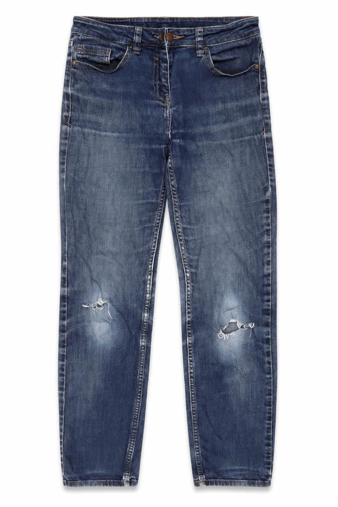 Next Women's Blue Slim Jeans Size 10 Mid Rise