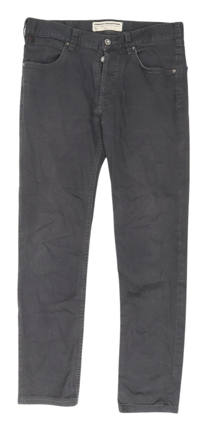 Additional front view of French Connection Grey Slim Jeans Men's, size 28
