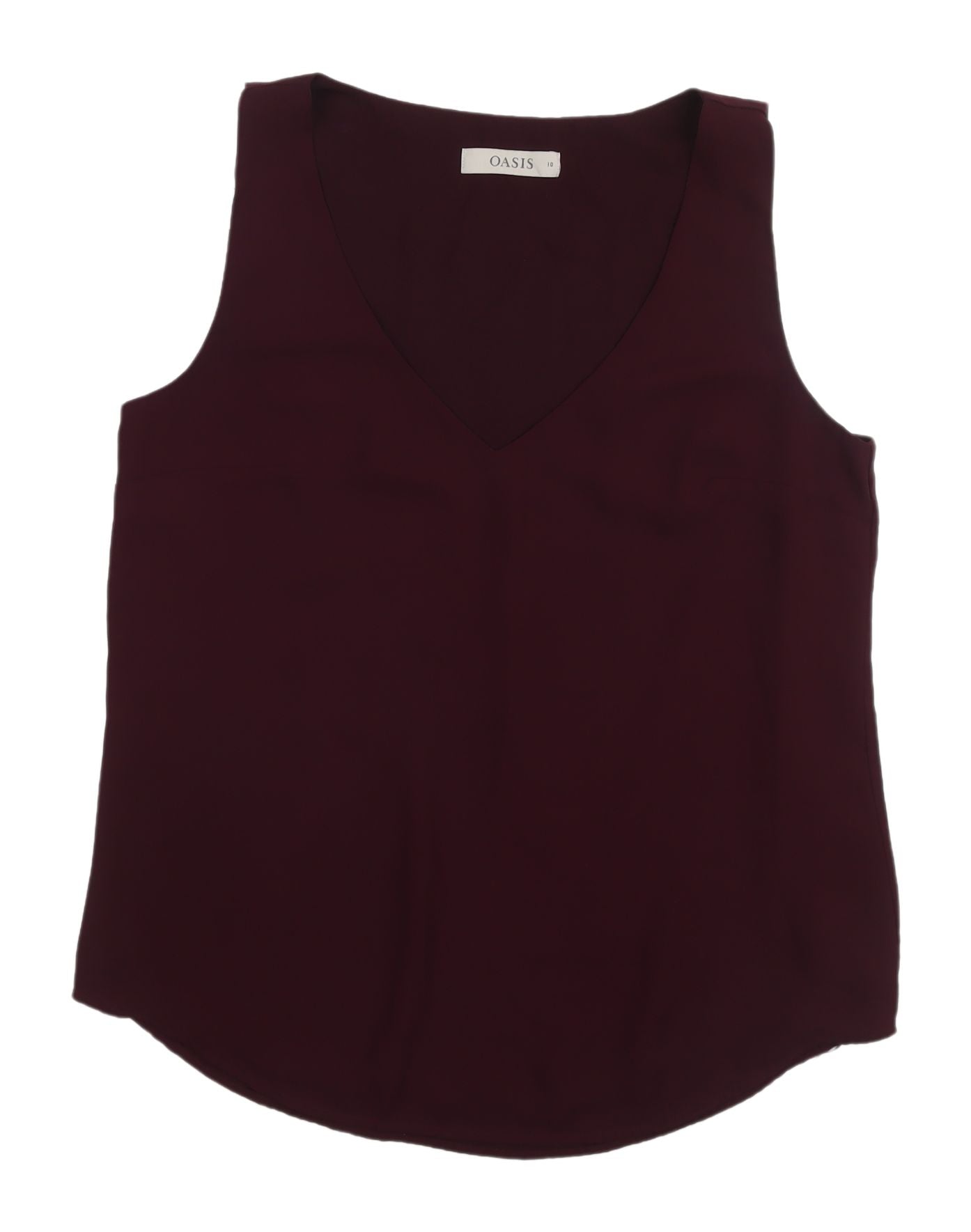 Oasis Women's Purple Sleeveless V-Neck Tank