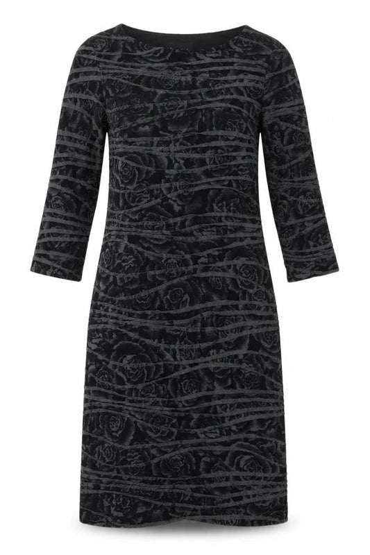 Phase Eight Women's Black Floral Sheath Dress Size 10