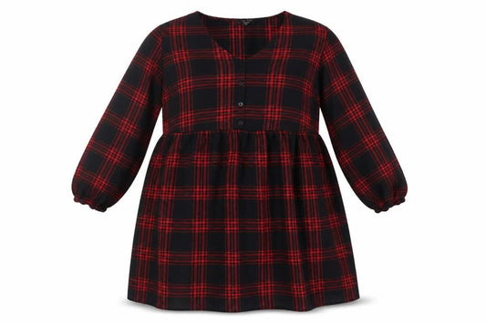 New Look Women Plus V-Neck Plaid Shirt Dress 18