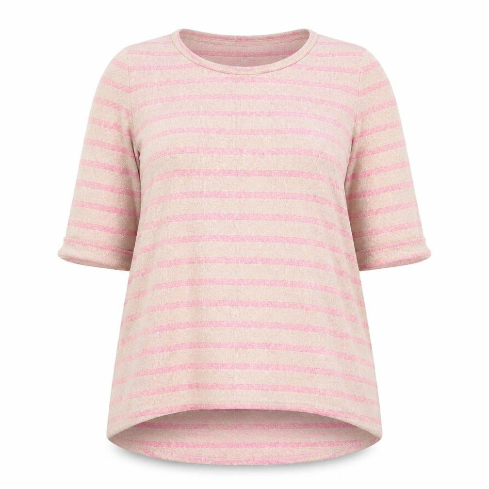 New Look Women's Pink Striped Pullover Jumper, Size 14