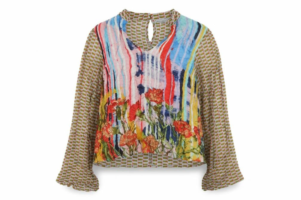 Conditions Apply Multicoloured Floral Tunic Blouse - M