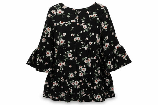 New Look Women's Black Floral Dress UK 10