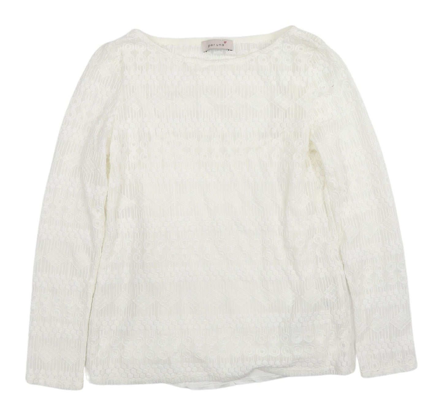 Marks and Spencer Ivory Lace Blouse Women Size 10