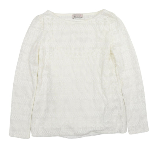 Marks and Spencer Ivory Lace Blouse Women Size 10