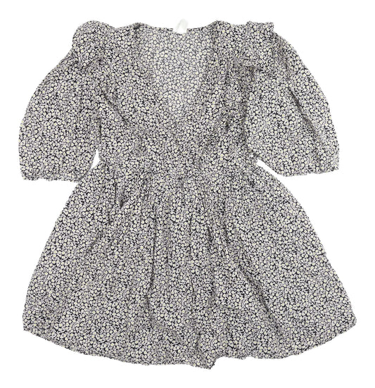 H&M Women's Floral Mini Dress, Size S, Puff Sleeves