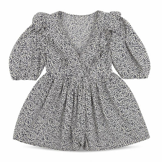 H&M Women's Floral Mini Dress, Size S, Puff Sleeves