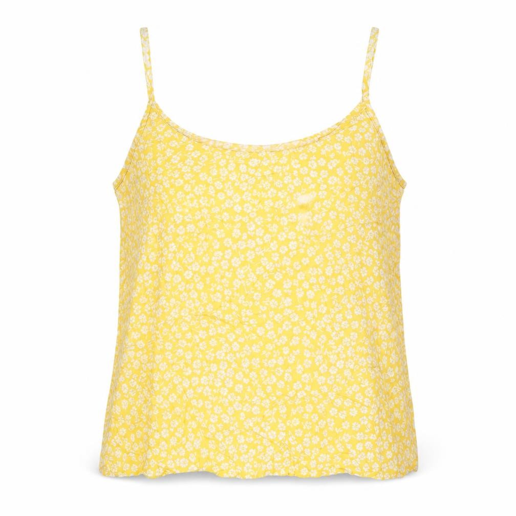 H&M Women's Yellow Floral Camisole Top Size 8