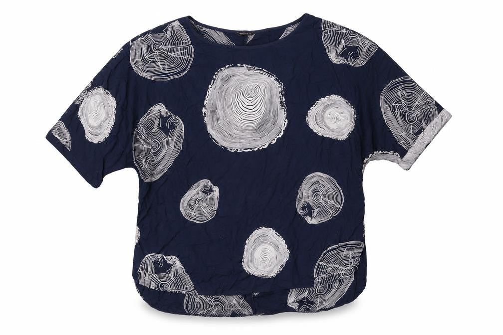 Roman Women's Blue Geometric Blouse, Size 16, Viscose