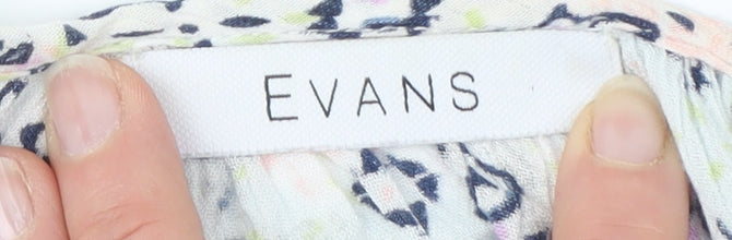 Evans Women's Multicoloured 18 Floral Blouse