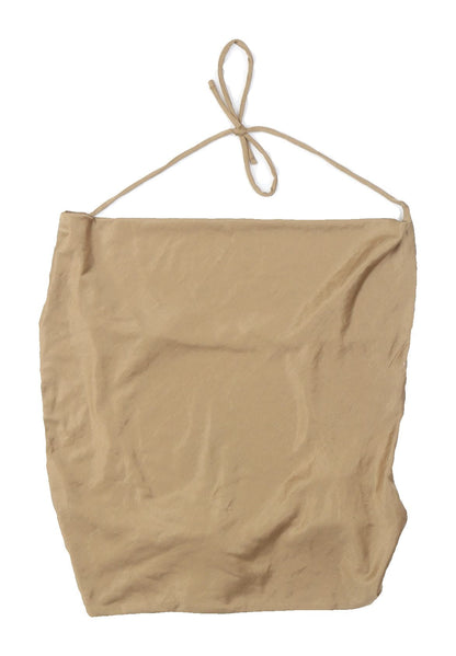 Pull&Bear Women's Beige Halter Blouse, Size S, Basic Style