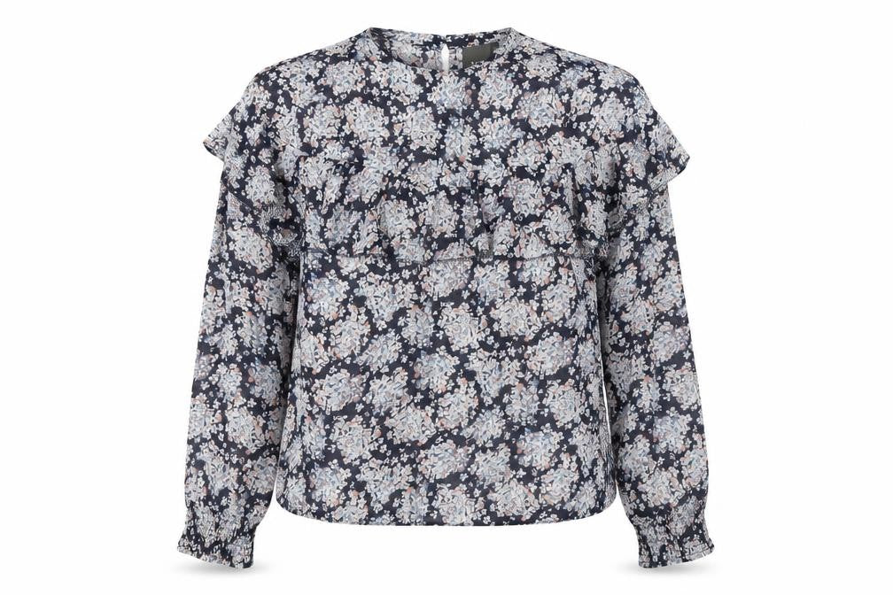 ICHI Women's Multicoloured Floral Blouse Size 8