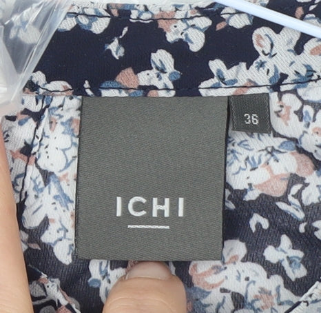 ICHI Women's Multicoloured Floral Blouse Size 8